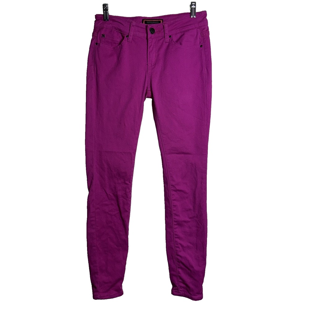 Kardashian Kollection Fuschia Hot Pink Skinny Jean Barbiecore Bold Y2K Pop-Art